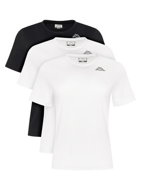 Kappa Kappa Σετ 3 T-Shirts Logo Sylvie 38277LW Μαύρο Regular Fit