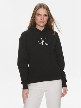 Calvin Klein Jeans Calvin Klein Jeans Pulóver Satin J20J223432 Fekete Regular Fit