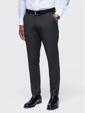 Ombre Ombre Chinosy OM-PACP-0308 Czarny Slim Fit