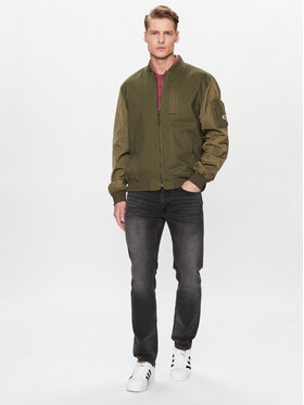 Mustang Bomber Daniel 1013497 Zelena Regular Fit