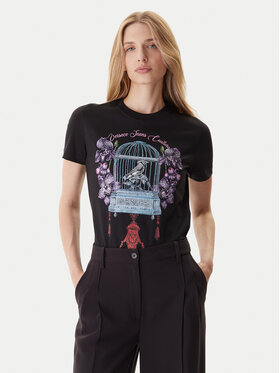 Versace Jeans Couture Versace Jeans Couture Тишърт 79HAHP04 CJ01P Черен Regular Fit