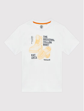 Timberland Timberland T-Shirt T25S86 D Biały Regular Fit
