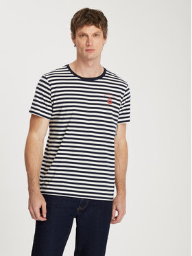 Cross Jeans Cross Jeans T-Shirt 16073-001 Granatowy Reglan Fit
