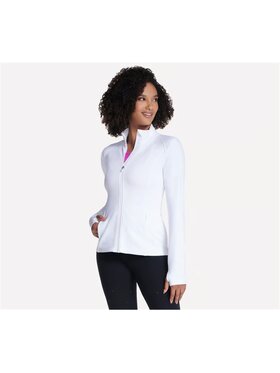 Skechers Skechers Bluza JA132-WHT Biały Regular Fit