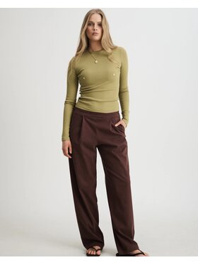 Le Songe Le Songe Longsleeve PISTACHIO Zielony Basic Fit