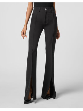 PHILIPP PLEIN PHILIPP PLEIN Kalhoty z materiálu 3265 Černá Regular Fit
