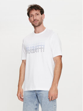 Bugatti Bugatti T-Shirt 8350 55042A Weiß Modern Fit