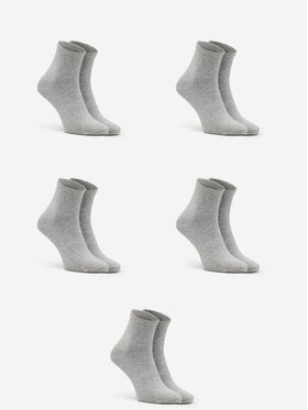 Urban Socks Urban Socks Zestaw 5 par niskich skarpet męskich Zestaw 5 Par Krótkich Skarpet Męskich Szarych Urban Socks No Logo 41-46 Szary