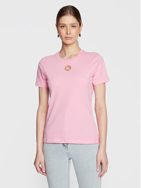Elisabetta Franchi Elisabetta Franchi T-Shirt MA-39N-31E2-V130 Różowy Slim Fit