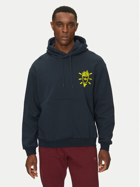 adidas adidas Bluză Q12 Street Burger JN5694 Bleumarin Loose Fit
