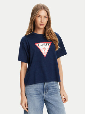 Guess Jeans Guess Jeans T-Shirt W5GI20 KCTG1 Granatowy Regular Fit