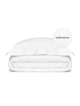 White pocket White pocket Komplet pościeli makosatyna Biały