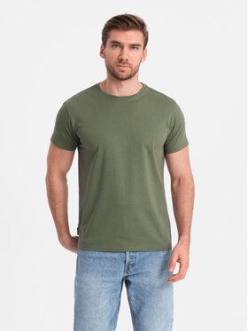 Ombre Ombre T-Shirt OM-TSBS-0146 Khaki Regular Fit