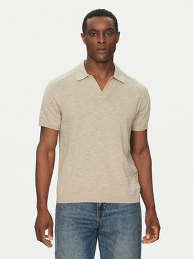 Calvin Klein Calvin Klein Polokošeľa K10K114087 Béžová Regular Fit