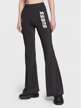 Guess Guess Spodnie materiałowe V3RB20 KBIL2 Czarny Slim Fit