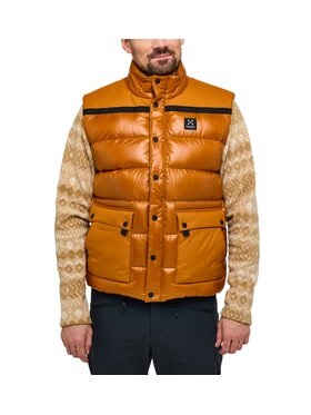 Haglöfs Haglöfs Kamizelka Funäs Down Vest Men Brązowy Regular Fit