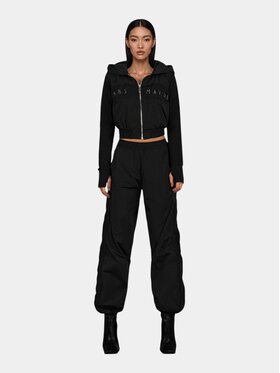 MADE BY SOCIETY MADE BY SOCIETY Kurtka anorak TECH ZIPPER Hoodie - H27768 Czarny Basic Fit