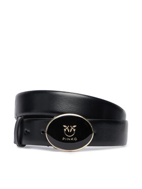 PINKO PINKO Жіночий ремінь Round Enamel H2,8 Belt 20252 PLT01 105478.A2QL Чорний