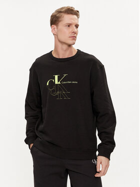 Calvin Klein Jeans Calvin Klein Jeans Sweatshirt Monogram Echo J30J325516 Schwarz Regular Fit