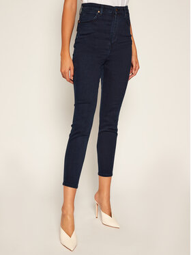 Wrangler Wrangler Jeansy Wriggler W2H0JC22H 112128603 Granatowy Skinny Fit