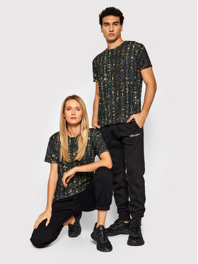 Mr. GUGU & Miss GO Mr. GUGU & Miss GO Majica Unisex Hieroglyphs Črna Regular Fit