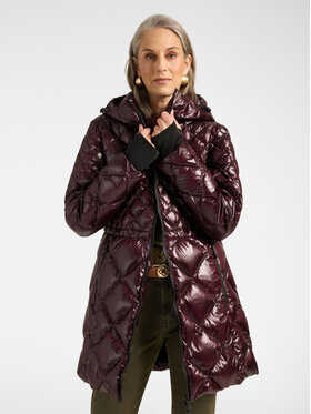Elena Mirò Elena Mirò Giubbotto piumino F805P000225N039 Bordeaux Regular Fit