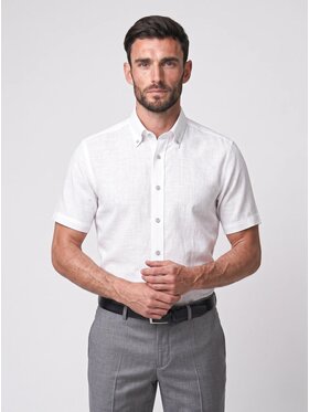 Willsoor Willsoor Koszula 20946 Biały Slim Fit