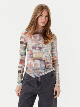 Guess Guess Блузка W5YP43 KBBF2 Кольоровий Slim Fit