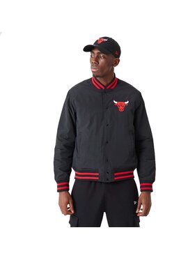 New Era New Era Kurtka bomber NBA Chicago Bulls Script Bomber Jacket Czarny Active Fit