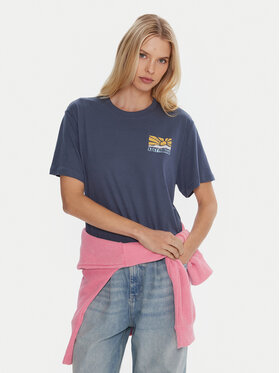 Roxy Roxy T-krekls Hangloose Poster ERJZT06018 Zils Regular Fit