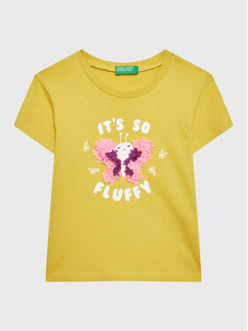United Colors Of Benetton United Colors Of Benetton T-shirt 3096G107O Giallo Regular Fit