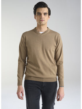Pako Lorente Pako Lorente Sweter P24SB-2X-002 Brązowy Classic Fit