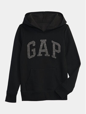 Gap Gap Majica dugih rukava 794528-00 Crna Regular Fit