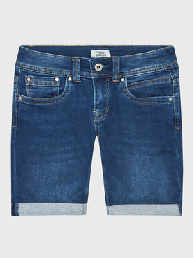 Pepe Jeans Pepe Jeans Kratke traperice Tracker Short PB800696JS0 Plava Slim Fit