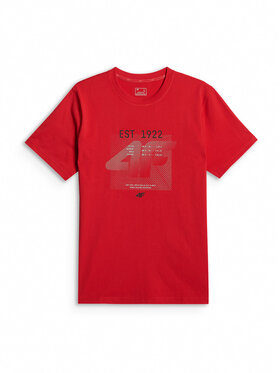 4F 4F T-Shirt AQUA FORCE Κόκκινο Regular Fit