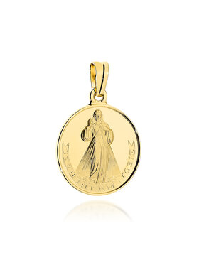 Fugart Fugart Naszyjnik Medalik z żółtego złota Jezus Miłosierny FUG5-9-M00196-2 Złoty