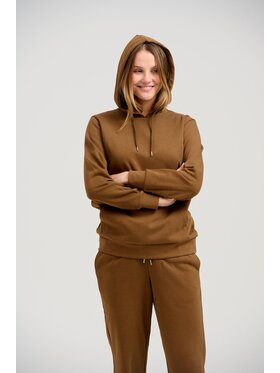 TeeShoppen TeeShoppen Bluza 'Basic Collection' Brązowy Regular Fit