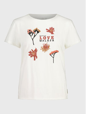 Maloja Maloja T-Shirt PadolaM. 35402-1-8585 Biały Regular Fit