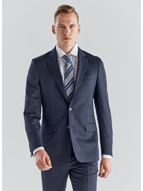Pako Lorente Pako Lorente Marynarka PPLM9-3G-166 Granatowy Slim Fit