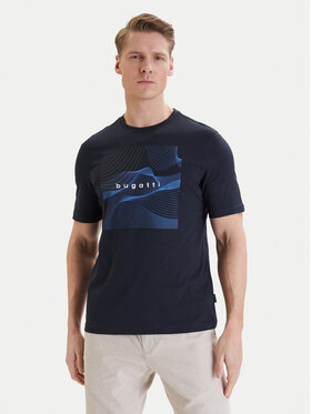 Bugatti Bugatti T-Shirt 8350-75044C Tmavomodrá Regular Fit