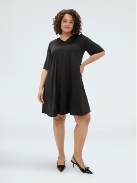 Fiorella Rubino Fiorella Rubino Vestito da giorno 7008T001848N033 Nero Regular Fit