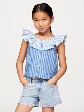Tommy Hilfiger Tommy Hilfiger Bluse KG0KG07870 Blau Regular Fit