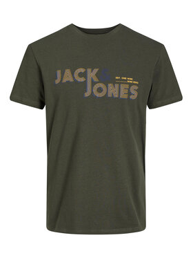 Jack&Jones Jack&Jones Тишърт Friday 12219500 Зелен Regular Fit