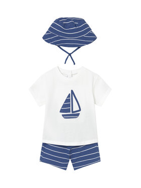 Mayoral Mayoral Set T-Shirt und Shorts 1666 Blau Regular Fit