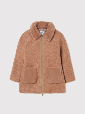 Mayoral Mayoral Cappotto in shearling 7478 Rosa Regular Fit