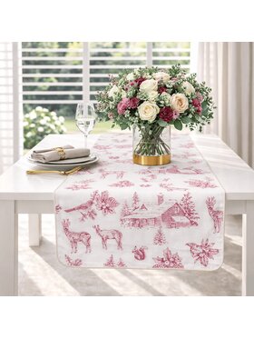 Roseberry Home Roseberry Home Bieżnik dwustronny Red Forest & Glen Check Czerwony