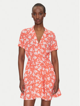 Tommy Jeans Tommy Jeans Rochie tip cămașă DW0DW21353 Portocaliu Relaxed Fit