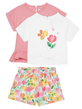 Mayoral Mayoral 2er-Set T-Shirts und Shorts 1206 Rosa Regular Fit