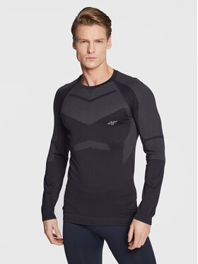 4F 4F Termoaktyvus apatinis trikotažas, viršus H4Z22-BIMB030G Juoda Slim Fit