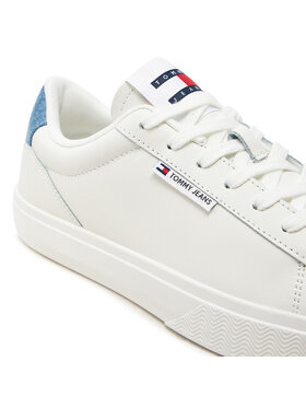 Tommy Jeans Superge Tjw Cupsole Sneaker Denim EN0EN02652 Écru